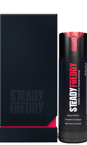 Steady Freddy Delay Spray is premature ejaculation solution to helps men last longer.