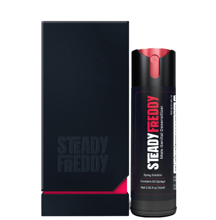 Steady Freddy Delay Spray is premature ejaculation solution to helps men last longer.