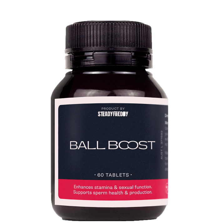 Ball Boost libido and sperm health supplement.